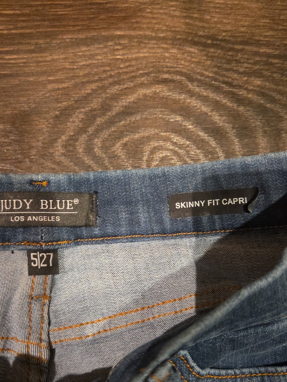 ❤️ JUDY BLUE HIGH RISE SKINNY CROP CAPRI JEANS, PULL ON, 4/5 (27) - Picture 2 of 8